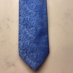 Gorgeous brand new blue and silver Charvet tie